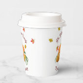 秋サッカーパンプキンラテ水彩 紙コップ (右)