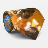 "秋サルスベリ、ヒャクジツコウ"のタイ ネクタイ (ロール)