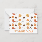 秋サンキューカード ノートカード (正面)