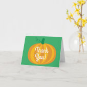 秋サンキューパンプキンバースデーパーティー カード (黄色い花)