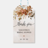 秋サンキューユーブライダルシャワー結婚式の引き出物ラベル ギフトタグ (正面)