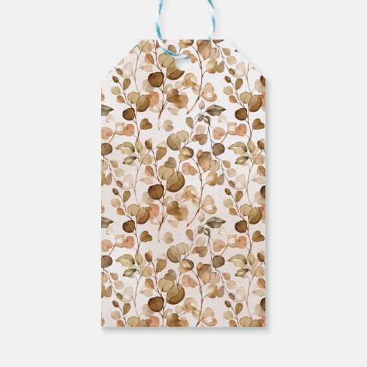 秋サンキューユーブライダルシャワー結婚式の引き出物ラベル ギフトタグ (裏面)