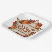 秋サンクスギビング秋ハーベストカボキンスパイスおもしろい ペーパープレート (傾斜あり)
