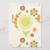 秋サンシャインオータムバースデーパーティー 招待状 (裏面)