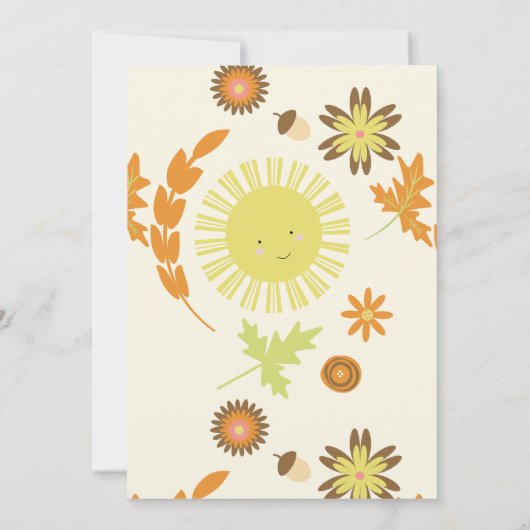 秋サンシャインオータムバースデーパーティー 招待状 (裏面)