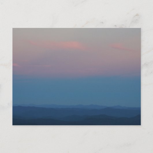 秋サンセットインザブルーリッジマウンテンズ ポストカード (正面)