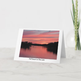 秋サンセットオンパインレイク カード