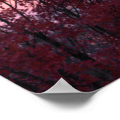 秋サンセットオーバーツリービューティフル ポスター (角)