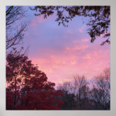 秋サンセットオーバーツリービューティフル ポスター (正面)