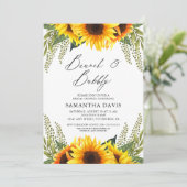 秋サンフラワーアンドグリーンズブランチ&バブリー 招待状 (スタンド正面)