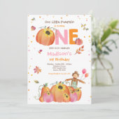 秋サンフラワーパンプキン誕生日パンプキンパッチ 招待状 (スタンド正面)