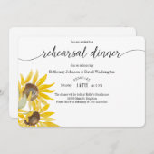 秋サンフラワーリハーサルディナー招待状 招待状 (正面/裏面)