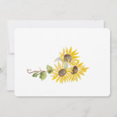 秋サンフラワーリハーサルディナー招待状 招待状 (裏面)