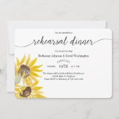 秋サンフラワーリハーサルディナー招待状 招待状 (正面)