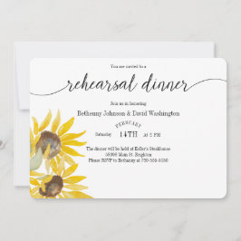 秋サンフラワーリハーサルディナー招待状 招待状