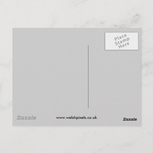 秋シダ ポストカード (裏面)