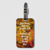 「秋シダ」ラゲッジタグ ラゲッジタグ (正面縦)