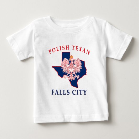 秋シティポーランドテキサン ベビーTシャツ (正面)