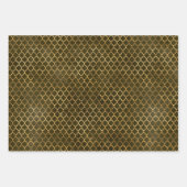 秋シャビーシックゴールデンディアー〔雄ジカの〕枝角フルーアデリス ラッピングペーパーシート (正面3)