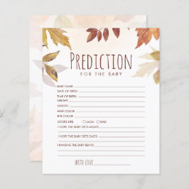 秋シャワーゲーム用のベビースポット観葉予測