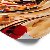 秋シリーズ抽象芸術スタイル ポスター (角)