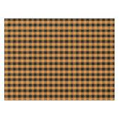 秋シンプルオータムオレンジバッファローチェック テーブルクロス (正面(横))