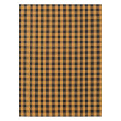 秋シンプルオータムオレンジバッファローチェック テーブルクロス (正面)