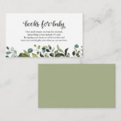 秋シンプルベビー用赤ちゃんシャワーブック エンクロージャーカード (正面/裏面)