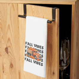 秋シンプルーをテーマにしたカボチャ | キュート秋ビベス キッチンタオル