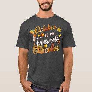 秋シーズンおもしろい引用文カボチャ紅葉ズ Tシャツ