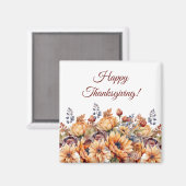 秋シーズンウォーターカラー秋花 –  マグネット (正面/裏面)