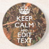 秋シーズンカモフ保ラージョンテキストを落ち着ける コースター (正面)