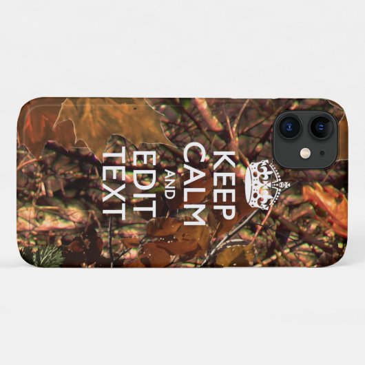 秋シーズンカモフ保ラージョンテキストを落ち着ける Case-Mate iPhoneケース (裏面(横))