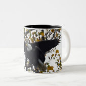 秋シーズンコーヒーMの間のハゲの一対 ツートーンマグカップ (正面右)