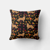 秋シーズンゴールデンリトリーバーパターン クッション (裏面)