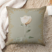 秋シーズンセージ緑ほこりっぽいバラ クッション (ブランケット)