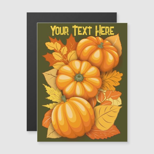 秋シーズンハロウィンカボンプキンパターン (正面/裏面)