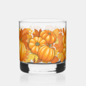 秋シーズンハロウィンカボンプキンパターン ウイスキーグラス (左)