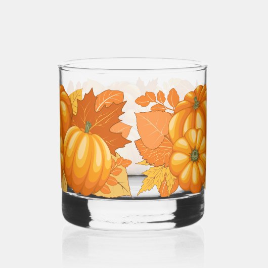 秋シーズンハロウィンカボンプキンパターン ウイスキーグラス (右)