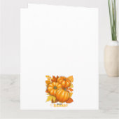 秋シーズンハロウィンカボンプキンパターン カード (裏面)