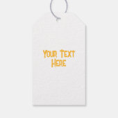 秋シーズンハロウィンカボンプキンパターン ギフトタグ (裏面)