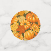 秋シーズンハロウィンカボンプキンパターン コンフェッティ (スモール正面)