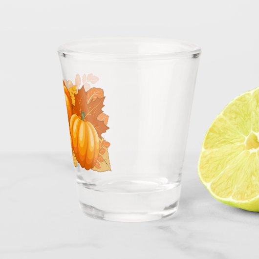 秋シーズンハロウィンカボンプキンパターン ショットグラス (右)