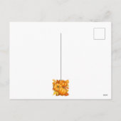 秋シーズンハロウィンカボンプキンパターン シーズンポストカード (裏面)