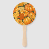 秋シーズンハロウィンカボンプキンパターン ハンドファン (正面)