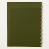 秋シーズンハロウィンカボンプキンパターン プランナー手帳 (裏面)