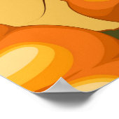 秋シーズンハロウィンカボンプキンパターン ポスター (角)