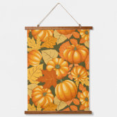 秋シーズンハロウィンカボンプキンパターン 吊り下げ型タペストリー (正面)