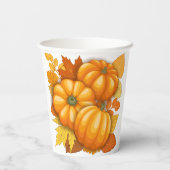 秋シーズンハロウィンカボンプキンパターン 紙コップ (裏面)