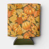 秋シーズンハロウィンカボンプキンパターン 缶クーラー (正面)